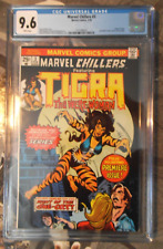 MARVEL CHILLERS #3 FEBRUARY 1976 CGC 9.6 WHITE PAGES ORIGIN OF TIGRA BRONZE AGE picture