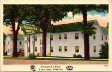 Linen Postcard Shangri-La-Motel in Tuscaloosa, Alabama picture