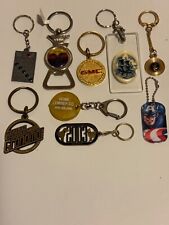 Junk Drawer Lot Collection Keychains bingo, Florida dolphin ,GMC, Capt.  A picture