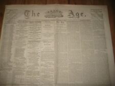 1864 The Daily Age Newspaper, Attempt to Burn New York City, Barnums Museum picture