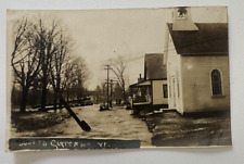 1913 ??  RPPC Flood North CLARENDON VT Vermont postcard picture