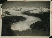 1926 Press Photo Aerial View of Gigantic Glacier picture