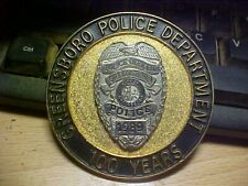 paperweight  ? GREENSBORO POLICE DEPT 100 YEARS  SHIP FREE picture