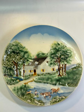 Vintage German Plate Country Scene Wall Plate 9