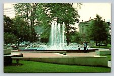 c1980s Elyria Ohio OH Fountain At Ely Park Public Square VINTAGE Postcard picture
