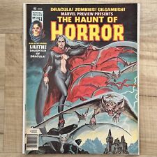 MARVEL PREVIEW #12 1977 HAUNT OF HORROR DRACULA LILITH 1ST MAGAZINE APP SEXY GGA picture