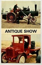1970s Golden Spread Antique Show Perryton Texas Postcard Tractors Vintage Farm  picture