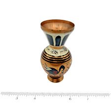 Grecian Etched Copper Vase Greek Mini 4