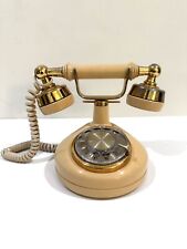 Vintage Western Electric Rotary French Princess Telephone Peach Tan Works Great picture