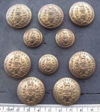Ten ( 10 ) Loyal Regiment ( North Lancashire ) uniform buttons 1901 to 1953 picture