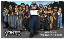 David Gonzales Art Chicano  Lowrider Homies Welcome to the Barrio  Banner  picture