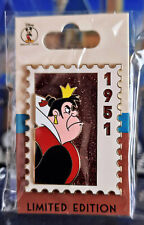 Disney DEC Pin - Stamp 1951 Queen of Hearts - LE 250 Villain Alice in Wonderland picture