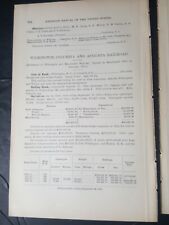 1876 original train report WILMINGTON COLUMBIA & AUGUSTA RAILROAD Carolina  picture