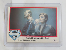 Superman Card #16 Arch Criminals on Trial - Topps UK 1st Series - 1978 💥 picture