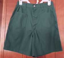 Vintage Dark Green 2 Pocket Girl Shorts 6 Inch Inseam picture