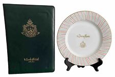 VTG Beverly Hills Hotel Dining Room Charger Plate and Guest Room Menu Book 90s picture