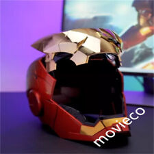Matte Gold AUTOKING Iron Man MK5 MK7 1:1 Helmet Wearable Voice-control Cos Gift picture