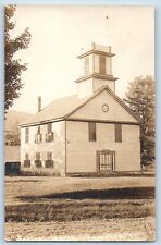 Jamaica Utah UT Postcard RPPC Photo Baptist Church Dirt Road 1924 Vintage picture