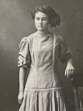 1910 RPPC: LAMONT, CALIFORNIA real photograph postcard PEARL WILLARD young woman picture