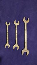 Vintage Craftsman -V- Open End SAE Wrench Set 3/8+7/16, 1/2+9/16, 5/8+3/4 picture