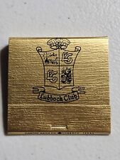 First National Pioneer Building Lubbock Club Matchbook picture