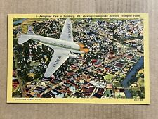 Postcard Chesapeake Airways Airline Airplane Salisbury MD Maryland Vintage PC picture