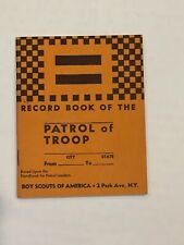 Record book for BSA Troops 1941 picture