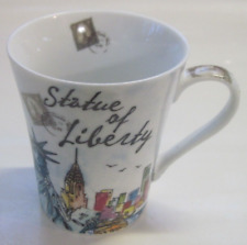 Statue of Liberty-Ellis Island- New York Vintage Souvenir Ceramic Coffee Cup Mug picture