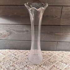 Vintage Clear Glass Vase 14” picture
