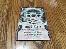 1954  cardboard “ dime kitty”  Commercial Trust & Savings, Charles City, Iowa picture
