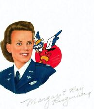 Margaret Ringenberg Hand Signed Cut Signature GOE Lithograph WWII WASP Pilot picture