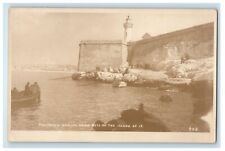 c1920's Fisherman Hauling The Eir Nets On The Island Of IF RPPC Photo Postcard picture