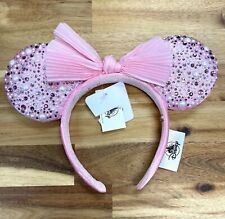 Disney Parks 2021 Millennial Pink Pearl BaubleBar Minnie Ear Headband picture