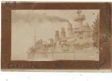 Copenhagen, Denmark 1914 RPPC Postcard, France Cruiser Ship Jeanne d' Arc, WWI picture