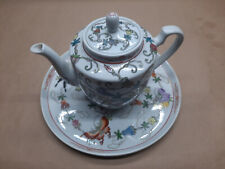 Chinese Jingdezhen Porcelain Hand Painted Butterfly Teapot Tray picture