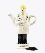 British Doctor Female 2 Cup Porcelain Teapot Made in UK Decorative Collectible picture