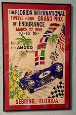 1958 Sebring 12 Hours Florida Grand Prix of Endurance ORIGINAL Poster by Zito picture