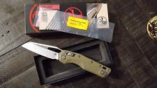 Microtech MSI RAM LOK Manual Folding Knife G-10 OD Green Fluted picture