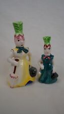 Anthropomorphic Radish 1950's Salt and Pepper Shakers Made in Japan picture
