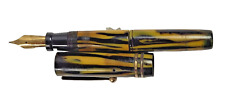 Rare Large Oversize Leboeuf Bumblebee Fountain Pen #8 Nib Sleeve Thumb Filler picture
