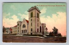 Rochester PA-Pennsylvania, Methodist Episcopal Church, Vintage c1912 Postcard picture