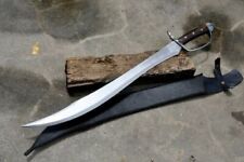 CUSTOM HANDMADE 24 INCHES BLADE SCIMITAR HUNTING SWORD HIGH CARBON STEEL BLADE picture