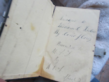 RARE Antique DOUBLE PRESENTATION, DOUBLE IDENTIFIED 1857 Bible w/Clasp picture