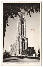RPPC Riverside Church New York Postcard Real Photo Unposted picture