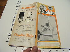 Vintage Tourist paper:1929-- 76 page HONOLULU booklet, picture