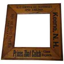 Antique Advertising Frame Clothiers & Tailors, Keene, NH picture