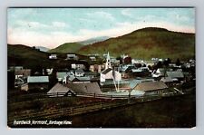 Hardwick VT-Vermont, Aerial Of Town Area, Antique, Vintage Souvenir Postcard picture