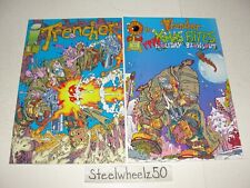 Trencher #1 & X-Mas Bites #1 Comic Lot 1993 Image Comics 1st Print Keith GIffen picture