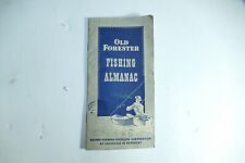 Vintage 1956-57 Old Forester Fishing Almanac 27 Page Booklet KY Bourbon Whiskey  picture