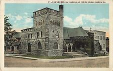 St. John's Episcopal Church & Parish House, Sharon, Pennsylvania PA - 1919 PC picture